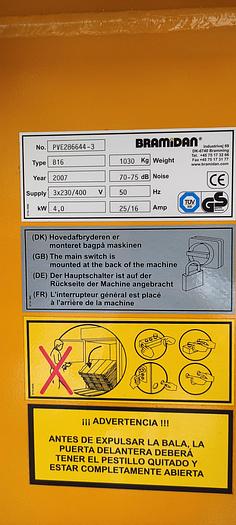 Usado compactadora de cartón BRAMIDAN 