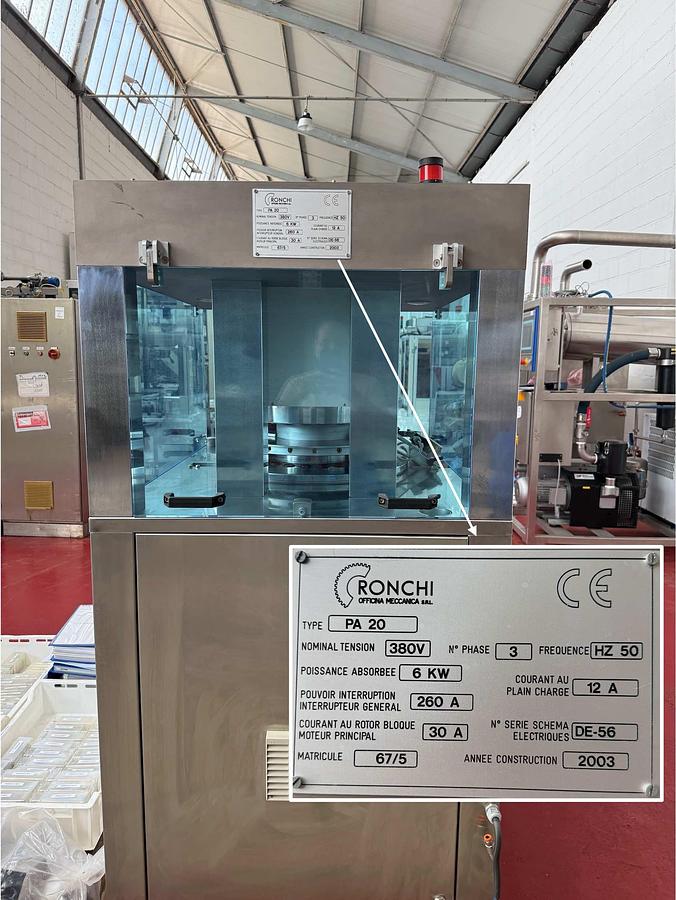 Usado F O Tableteadora Ronchi PA 20