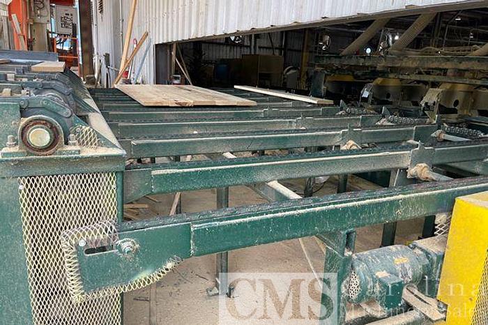 Used Hutto Wood Products Trim Saw with Infeed Deck