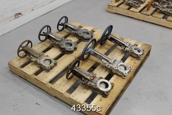 Used 3" Hand Operated Knife Gate Valve #43355