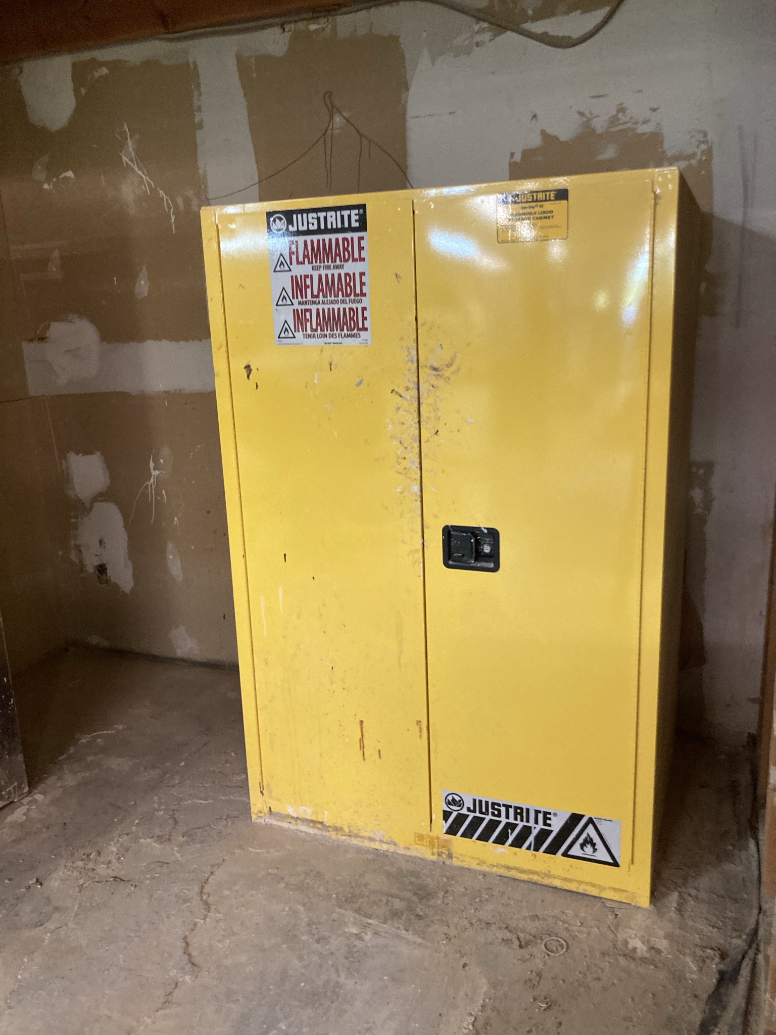 Used Justrite Flammable Liquid Storage Cabinet