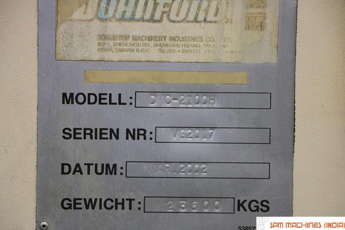 Used Johnford DMC 2100H Double Column VMC Year : 2003