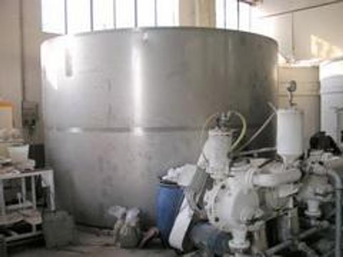 Usato SERBATOIO IN ACCIAIO INOX PER AGITATORE LENTO