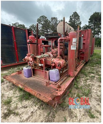 Used Item 0598 : Sullair 1350CFM / 350PSI Air Compressor & Ariel JGA-2 2-Stage Booster Combination