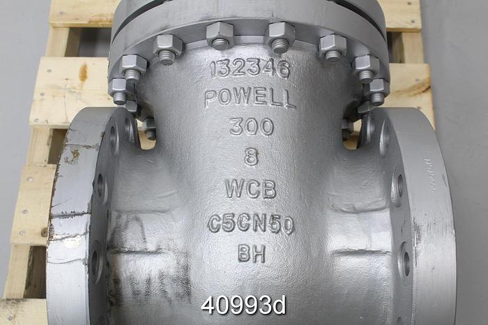 Used Powell 8" Globe Valve #40993