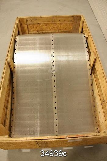 Unused Bird JS24 Vibrating Screen Plate, .078" Holes #34939
