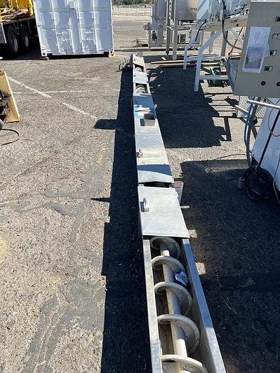 Used Conveyor, Screw, 8" x 30', Stainless Steel, 9" Deep Trough #S744710