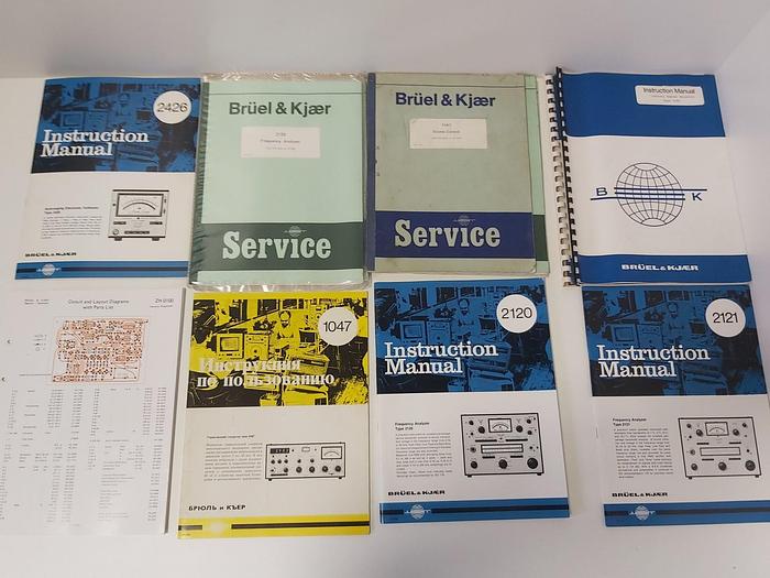 Originalbedienungsanleitung u Schaltpläne, gemäß Beschreibung, Brüel & Kjaer neu