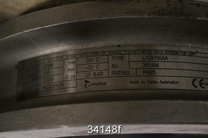 Unused Neles 6" Butterfly Valve, L12A150AA #34148