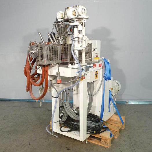 Used used Laboratory mixing-kneading extruder BUSS SMS GmbH type PR-46-B, built in 1993