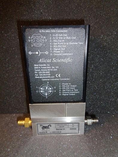 Used Alicat Scientific L-10CCM-D Volumetric Liquid Flow Meter and Controller
