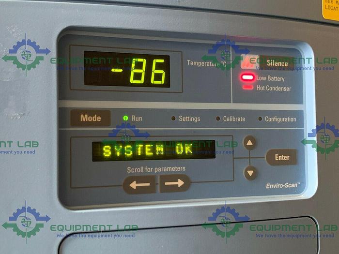 Used Thermo Scientific 8606 -86 ºC Ultra Low Laboratory Freezer 23 Cu Ft 230V