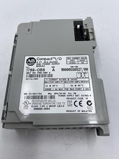 Used Allen-Bradley 1769-0B8 Ser A