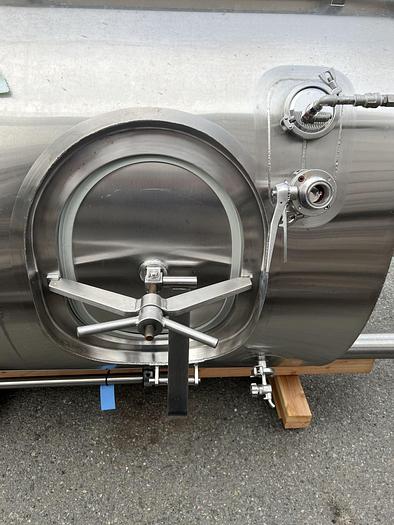 Used Tank, 775 Gallon, Stainless Steel, Jacketed, 30 PSI Internal, 25 BBL Brite Tank #S744737