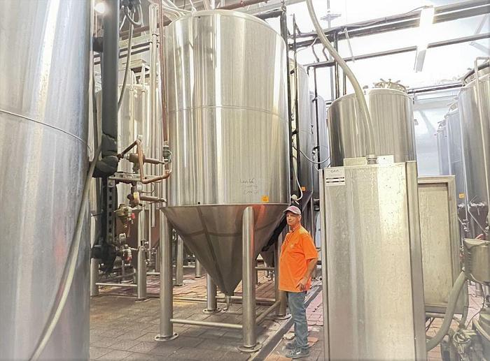 Used Tank, 1,550 Gallon, S/st, Jkt, 50 BBL Fermenting Tank, JVNW #C744688