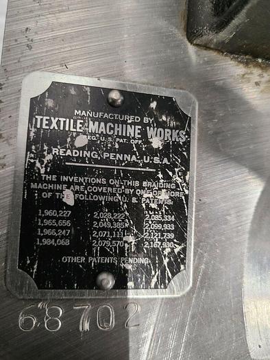 Used Textile Machine Works Braiding Machine Cord Wrapping Hose Stainless Steel