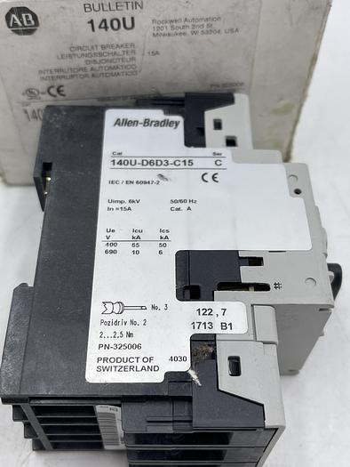 Allen-Bradley 140U-D6D3-C15 Ser C