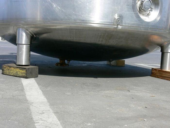 Used Feldmeier 4500 Liter 316L SS Jacketed Reactor w/ Agitator 30 PSI FV &100 PSI