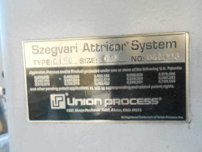 Used Mill, Attritor, Mdl Q2, S/st, Jkt, 5 HP, Szegvari, #S742125