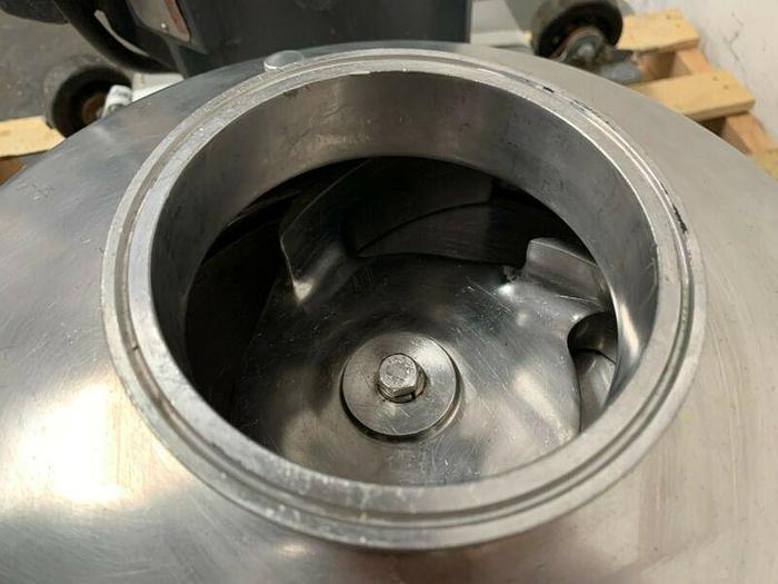 Used Tri-Clover Tri-Blender F4329MD-MBV-S w/ 20 HP Motor On Stainless Steel Skid