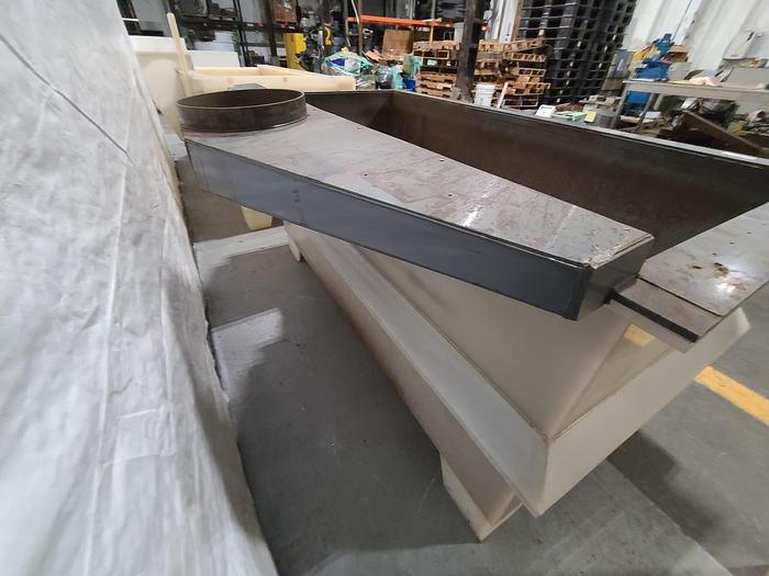 Used Polypro Tank Counter Flow Rinse side and bottom support 70" x 30" x 30" Removable Partition - LARRY PLEASE CHECK DEMENTIONS