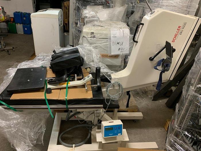 Used Schiller Cardiovit ECG , CS 200 with ERG 900EL and accessories , with accessories