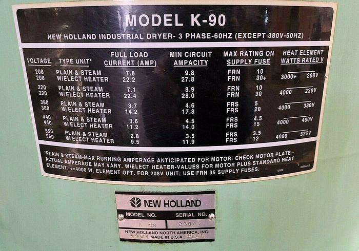 Used New Holland K90 Large Chip Spinner Oil Separator Extractor Spin off Oil + Basket