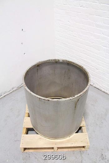 Used Bird 14 Inner Pressure Screen Basket with 0.078" Holes #29960