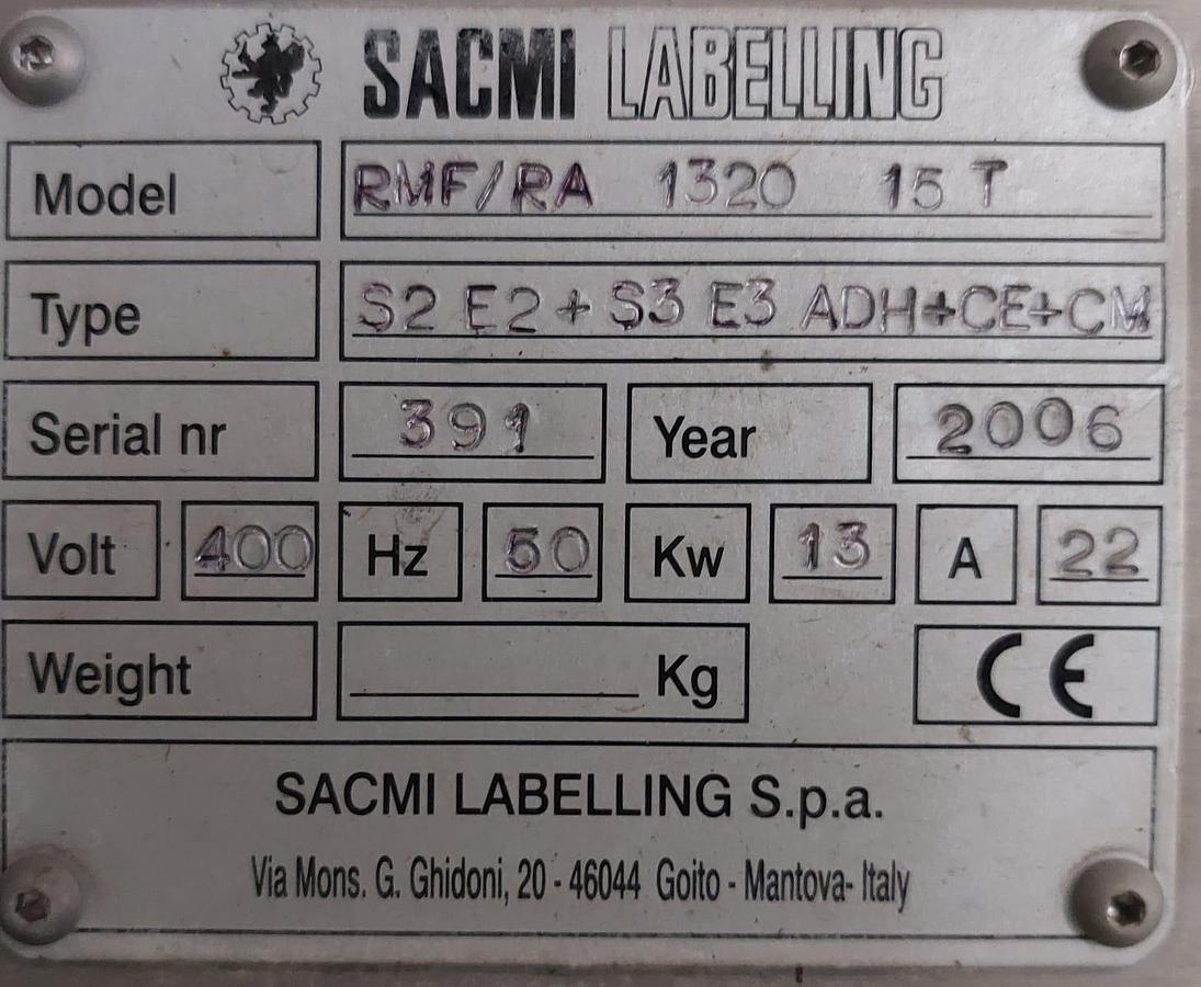 Usato 2006 Sacmi Labeling machine