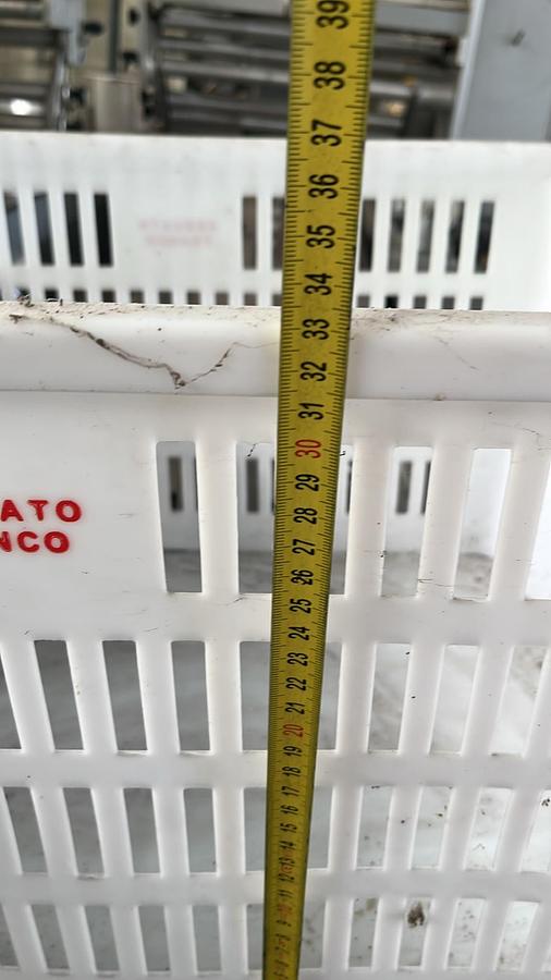 Usato Lot of 100 Like-New Plastic Bread Crates 600 x 400 mm Bakery Trays