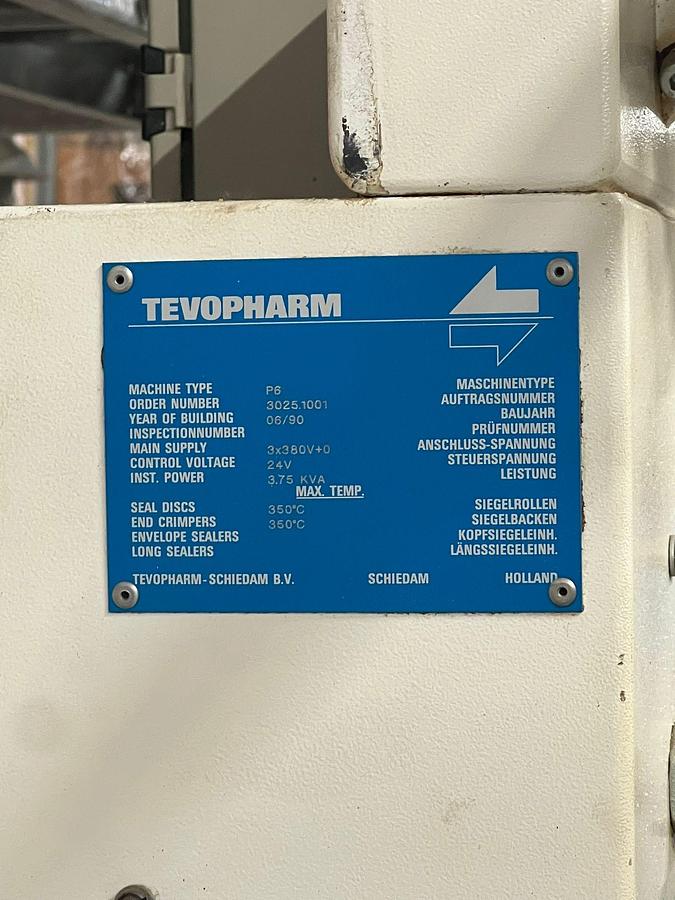 Used Tevopharm packaging machine