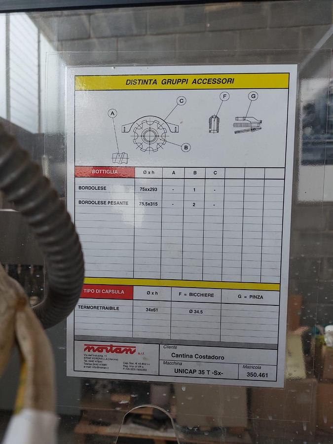 Usato 2000 Nortan Unicap 35 Single-head thermal capping machine