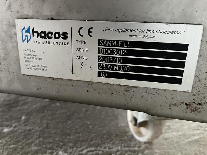 Usato 2003 Hacos Chocolate dropping machine