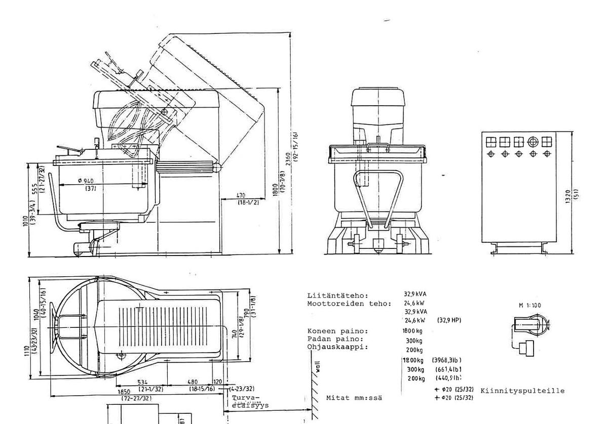 Usato Diosna wendel mixer