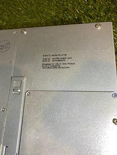 Used Siemens 6AV7851-0AE20-1AA0 Simatic Panel, PC 477B