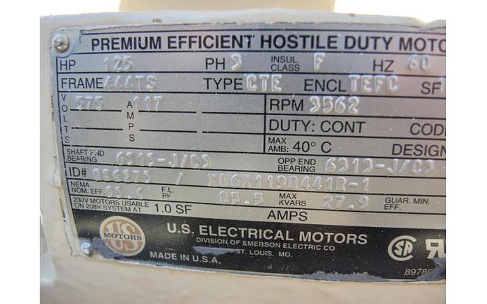 D'occasion USED SCHUTTE HAMMER MILL, FIXED HAMMERS, CARBON STEEL, 125 HP