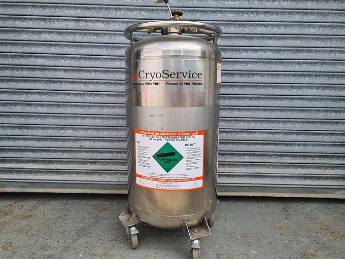 Used Cryoservice 75 Litre Liquid Nirtogen Vessel