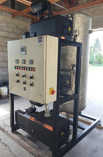 Gebraucht Vakuumanlage mit 3 Vakuumpumpen, 450m³/h, VB.MM 0140-A3-1, Busch, gebraucht getestet, Video