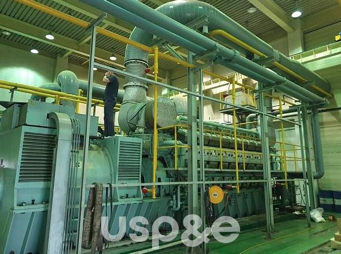 Used 3.6 MW 1999 Used MAN 18V28/32H Diesel Power Plant