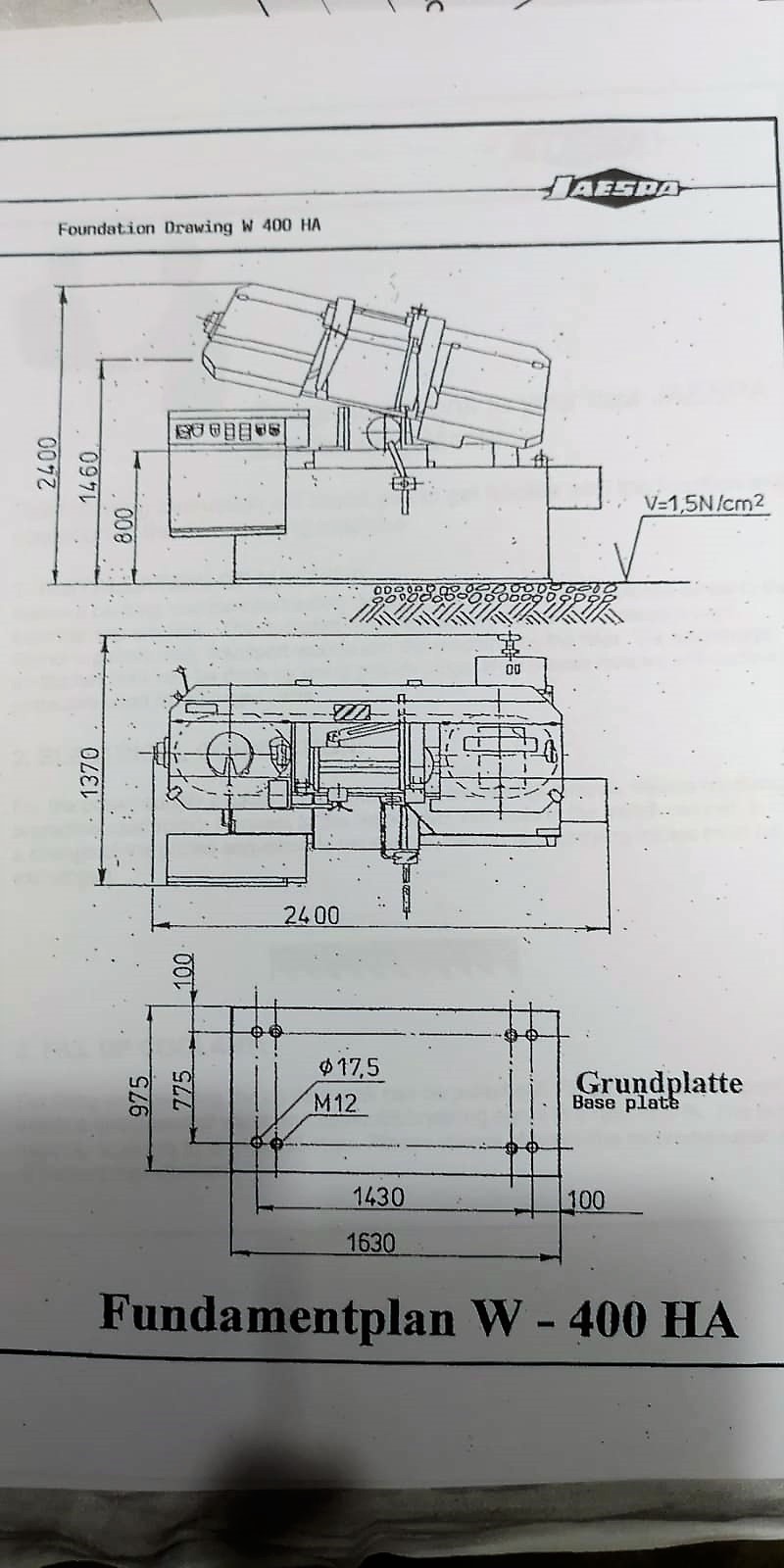 Usado JAESPA W 400 HA