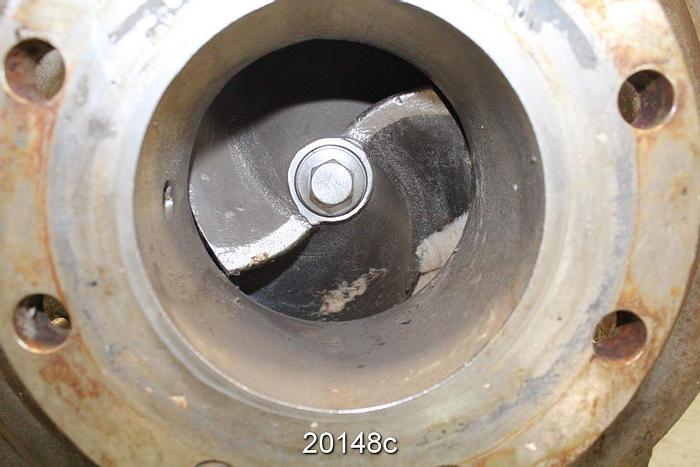 Used Goulds 3175 Pump, 3175S, 4X6X18, 16" Impeller, 2/4- Vane Impeller,
Ss Casing, Ss Impeller, Ss Stuffing Box, Ss Suction Side Plate, Mechanical Seal #20148