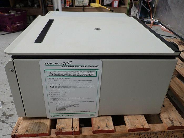 Used Sorvall RT-7 Refrigerated Centrifuge w/ RTH-750 Rotor & Buckets