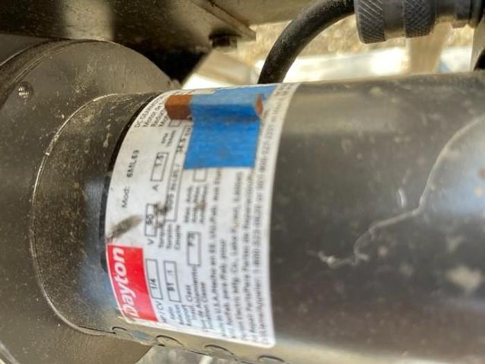 Used 12'4" Long x 7.5" Wide Table Top Chain Conveyor