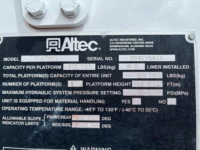 Used Altec AT40G Bucket Boom on 2015 Ford F550 Reg Cab Utility Truck - C46671