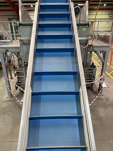 Used Stainless Steel Swan Neck Elevator 5.5m L 0.75m W