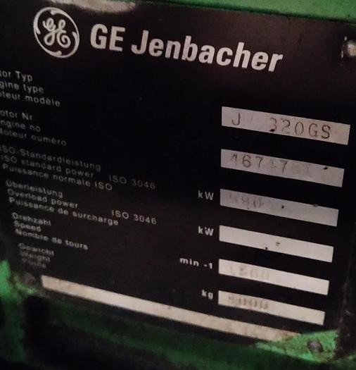 Usado Gerador a gás natural JENBACHER J 320 GS 1000kva