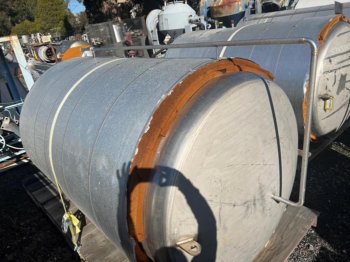 Used Tank, 1,300 Gallon, S/st, Jkt, DT/CB, Insul, A #S743885