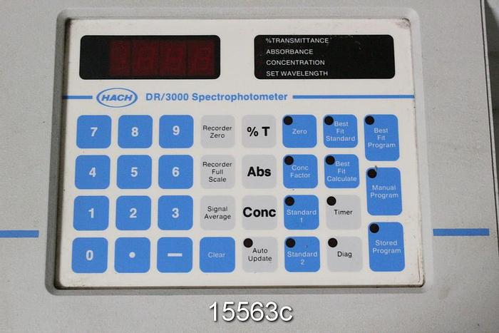 Used Hach DR3000 Electronic Spectrophotometer Parts #15563