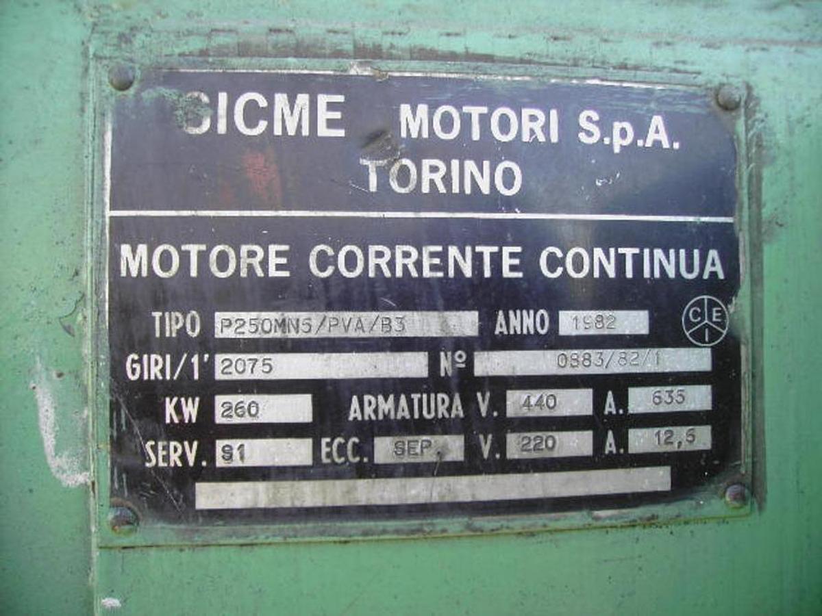 Usato M8219 - Motore C.C. SICME 260 kw