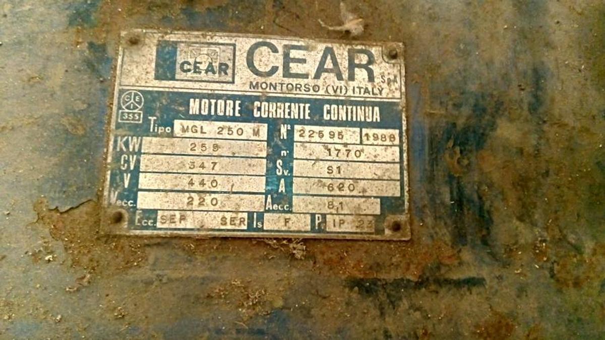 Usato M8218 - Motore C.C.. CEAR 259kw